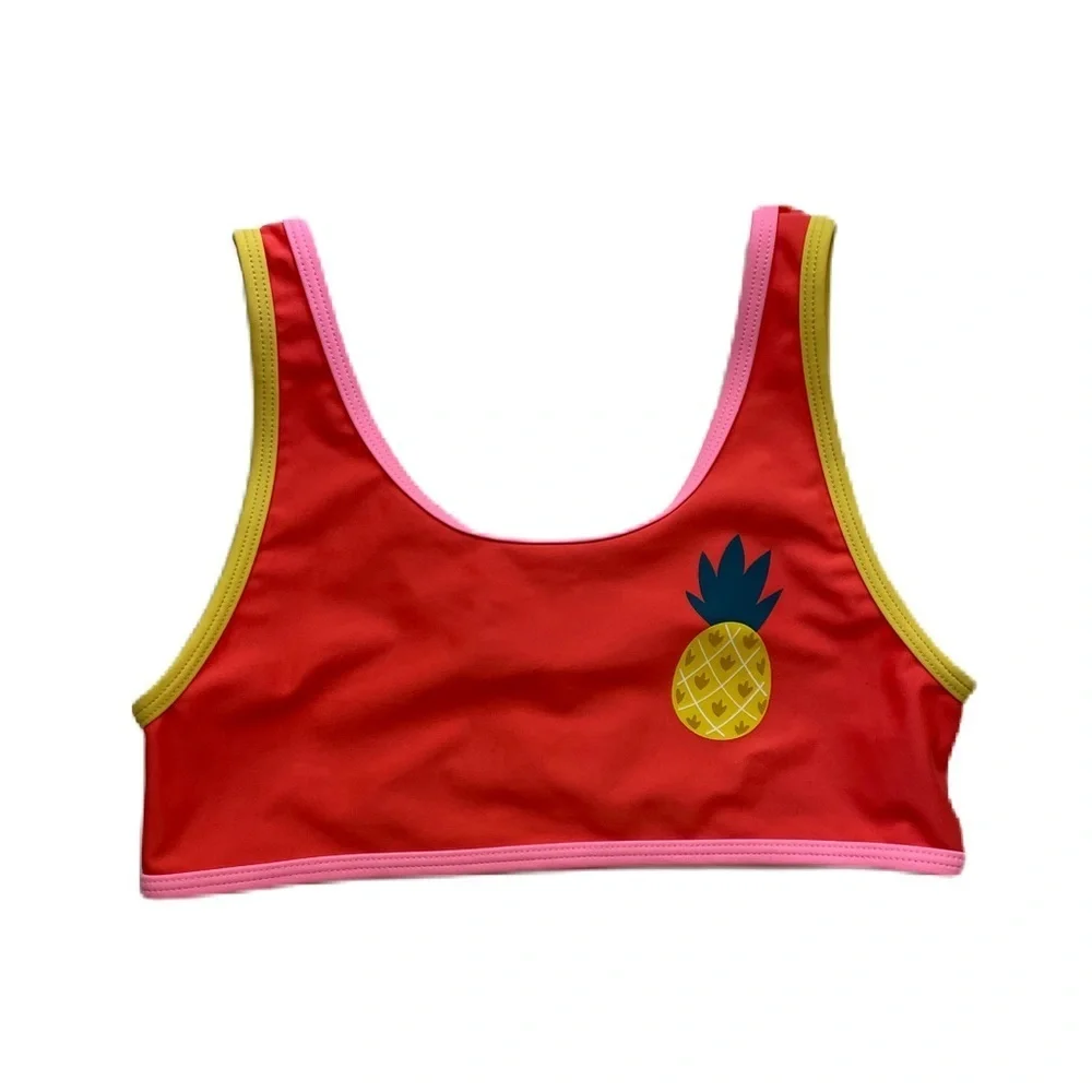 Old Navy Pineapple Bikini Top Sz L (10-12)
